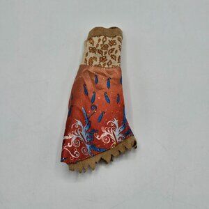 Mattel Disney Store Princess Pocahontas Doll Dress Red & Blue Feather Pattern
